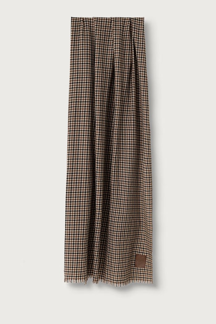 Weekend Max Mara Szal damski wełniany WKAQUANTUM beżowy 2625546045600