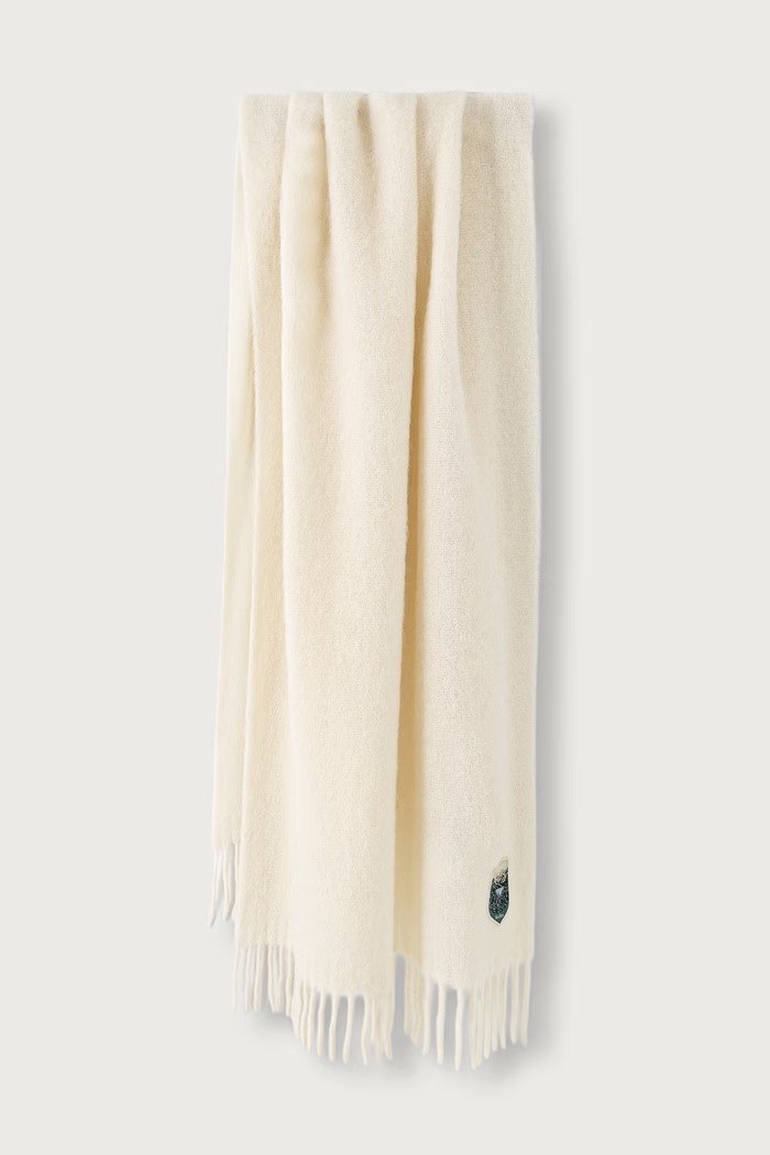 Weekend Max Mara Szal damski z wełną alpaki WKASCALATA beżowy 2625546015600