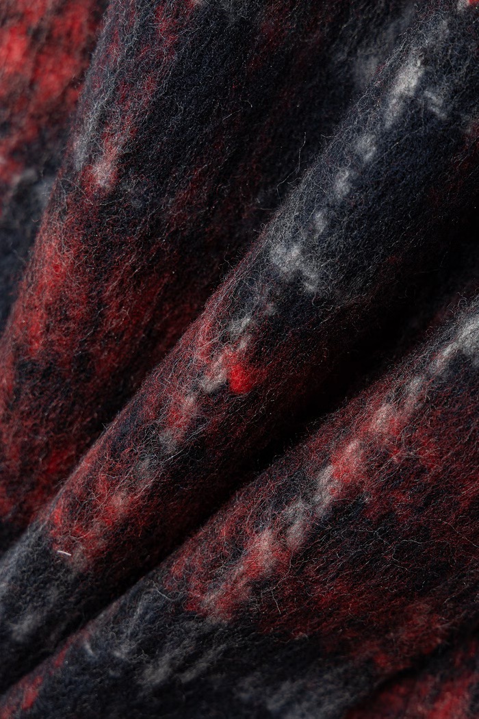 Akcesoria Tommy Jeans Szalik damski z wełną AW0AW18985 bordowy