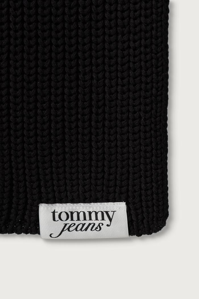 Tommy Jeans Šálik dámsky bavlnený AW0AW18984 čierna AW26