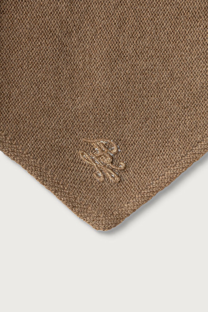 Tommy Hilfiger Apaszka damska z dodatkiem kaszmiru AW0AW19573 beżowy AW26