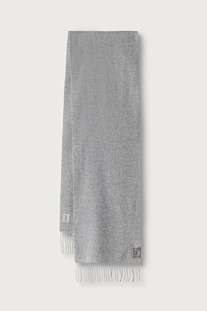 Calvin Klein Sciarpa da donna in cashmere grigio LV04F8121G