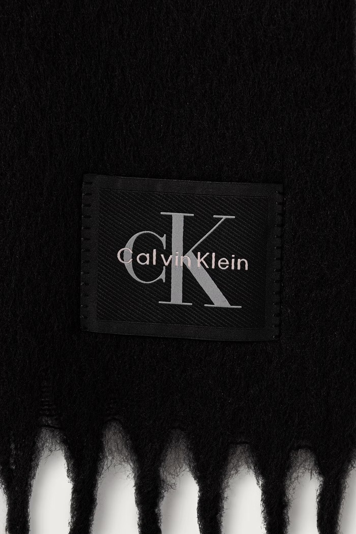 Calvin Klein Κασκόλ γυναικείο από πρόσμιξη μαλλιού LV04F8105G μαύρο AW26