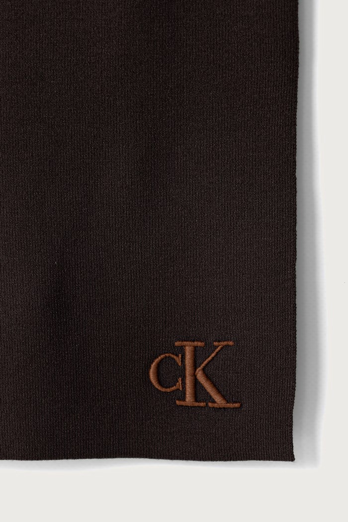 Calvin Klein Šála dámská s viskózou LV04F8099G hnědá AW26