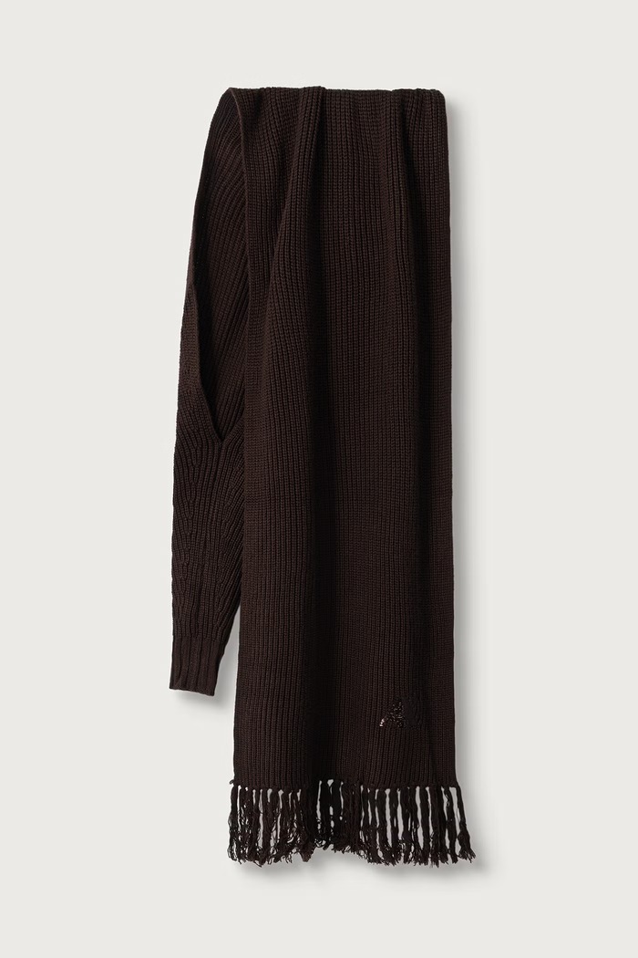 Armani Exchange Šálik dámsky s vlnou hnedá XW003009.AF16604