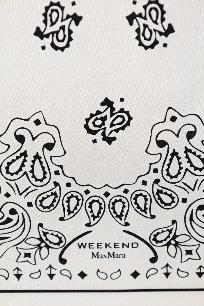 Weekend Max Mara Apaszka damska jedwabna WKASIAM 2625546054600 biały AW26