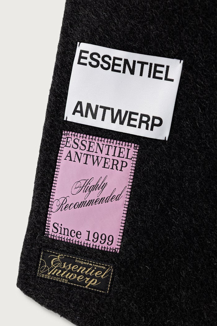 Akcesoria Essentiel Antwerp Szalik damski z wełną Kaap Kaap.ST30 szary