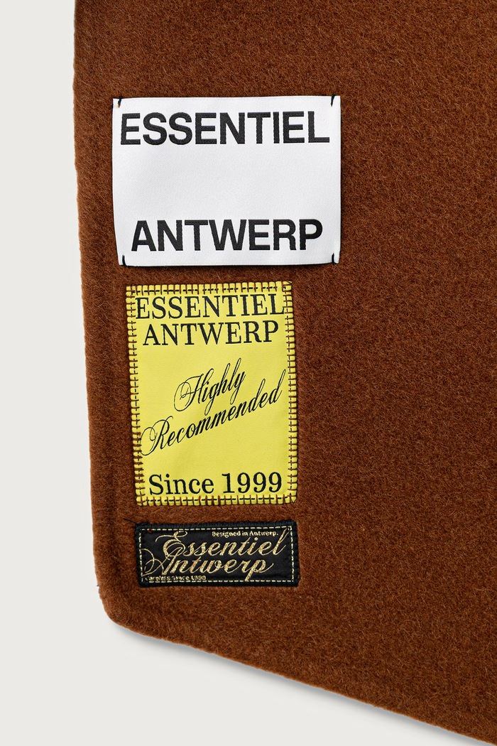 Akcesoria Essentiel Antwerp Szalik damski z dodatkiem kaszmiru Kaap Kaap.BW07 brązowy