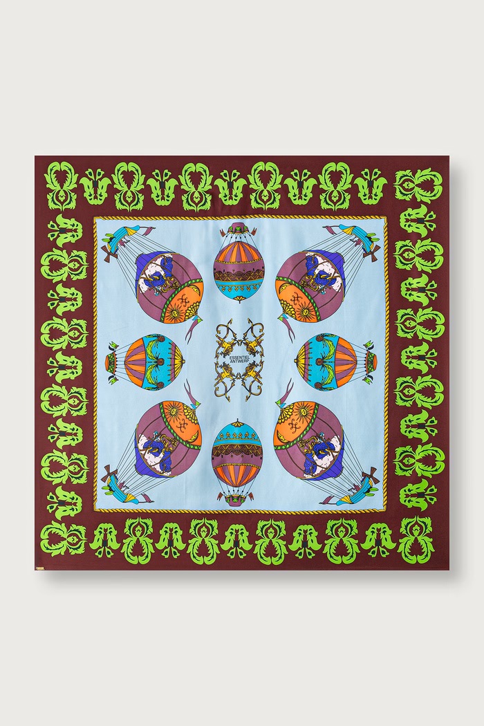 Essentiel Antwerp Chusta damska jedwabna Kontact multicolor Kontact.K2ST