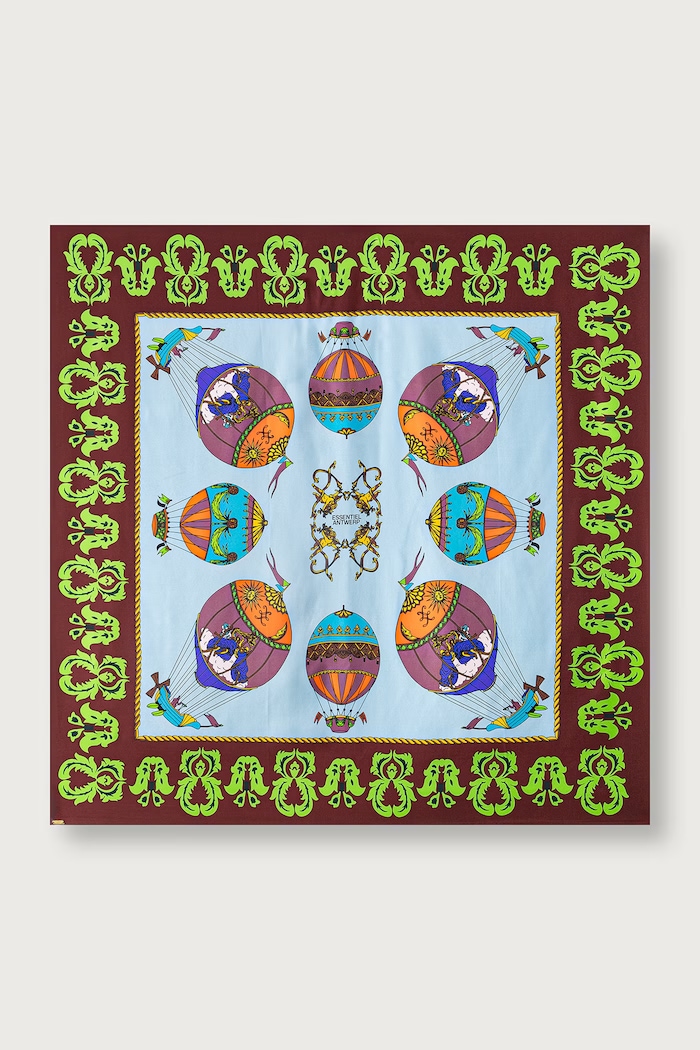 Essentiel Antwerp Chusta damska jedwabna Kontact multicolor Kontact.K2ST