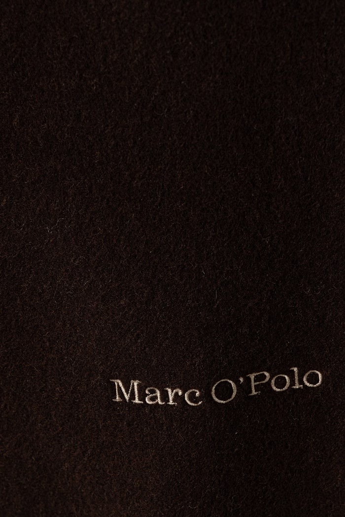 Marc O'Polo Szalik damski wełniany 5000013000 brązowy AW26