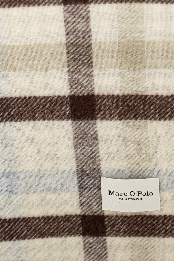 Marc O'Polo szal damski wełniany 5000012999 biały AW26