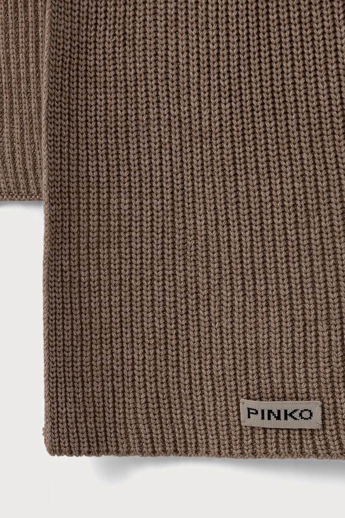 Pinko šála dámská s příměsí vlny 105996.A3EI béžová AW26