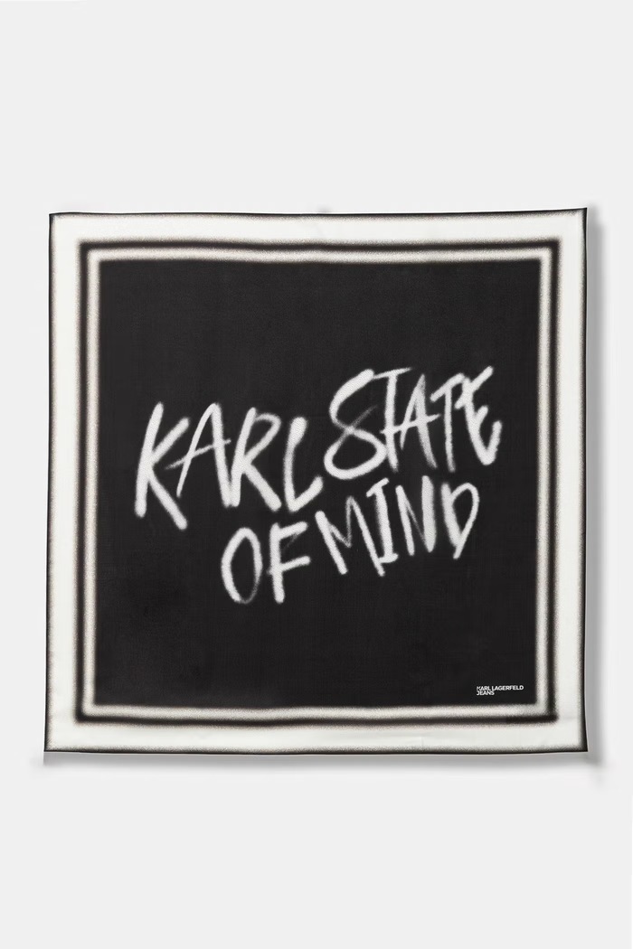 Karl Lagerfeld Jeans eșarfă pentru femei negru B3W33089