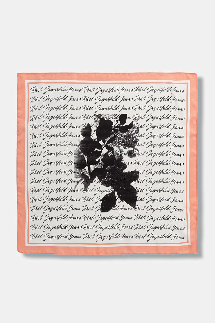 Karl Lagerfeld Jeans neckerchief pentru femei alb B3W33056