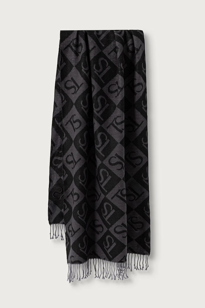 Twinset szalik damski szary 262TO5460