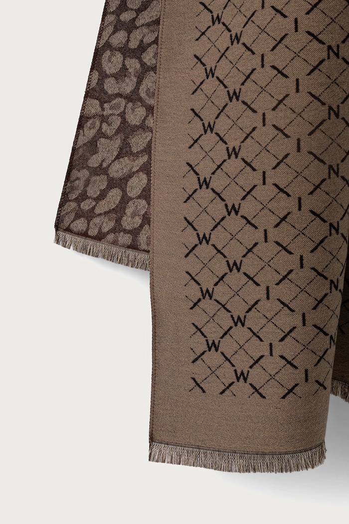 Twinset Κασκόλ γυναικείο 262TA4300 καφέ AW26