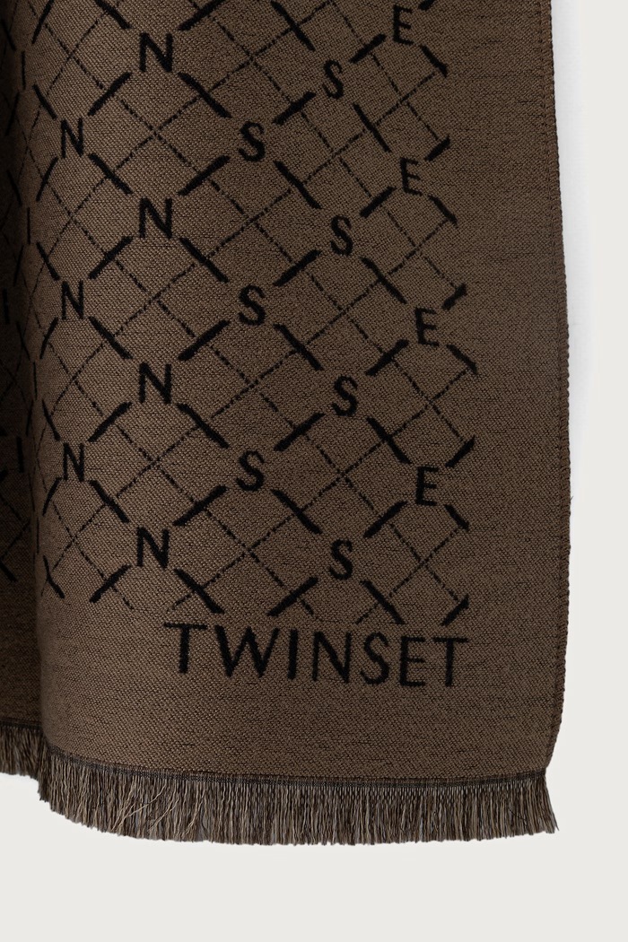 Αξεσουάρ Twinset Κασκόλ γυναικείο 262TA4300 καφέ