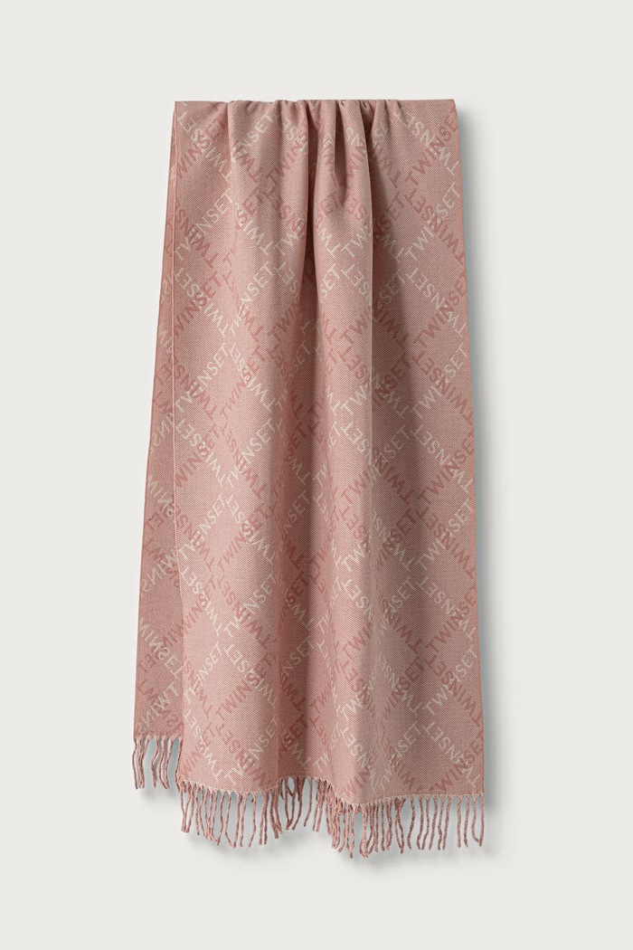 Twinset fular pentru femei roz 262TA4310