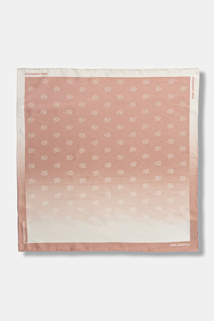Karl Lagerfeld neckerchief pentru femei de mătase K/AUTOGRAPH roz B3W33022