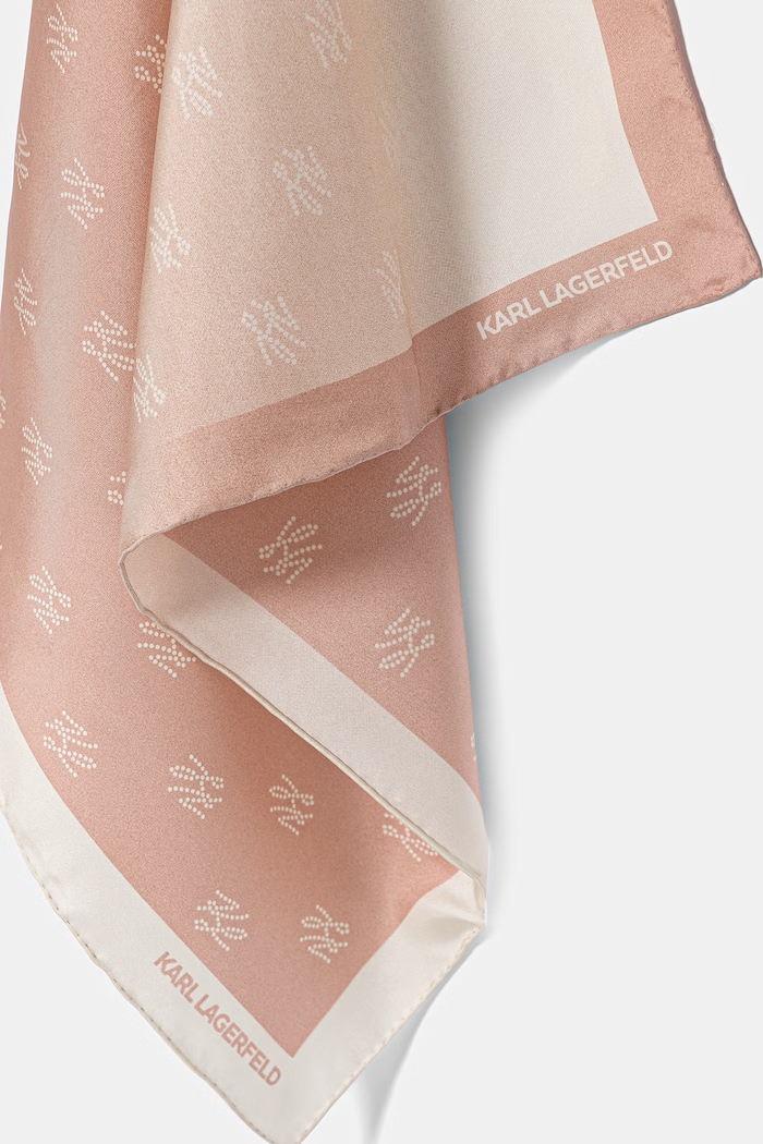 Accesorii Karl Lagerfeld neckerchief pentru femei de mătase K/AUTOGRAPH B3W33022 roz