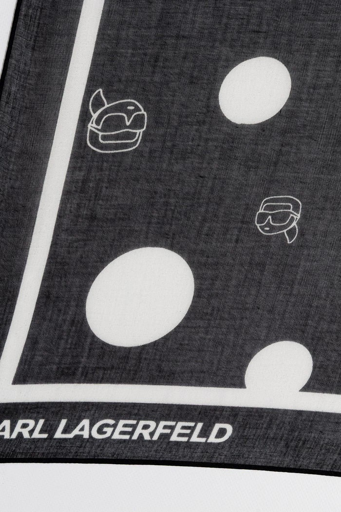 Karl Lagerfeld Šátek dámský IKON B3W33035 černá AW26
