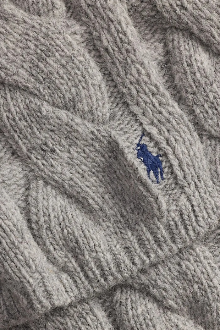 Akcesoria Polo Ralph Lauren szalik damski wełniany 455P18127 szary
