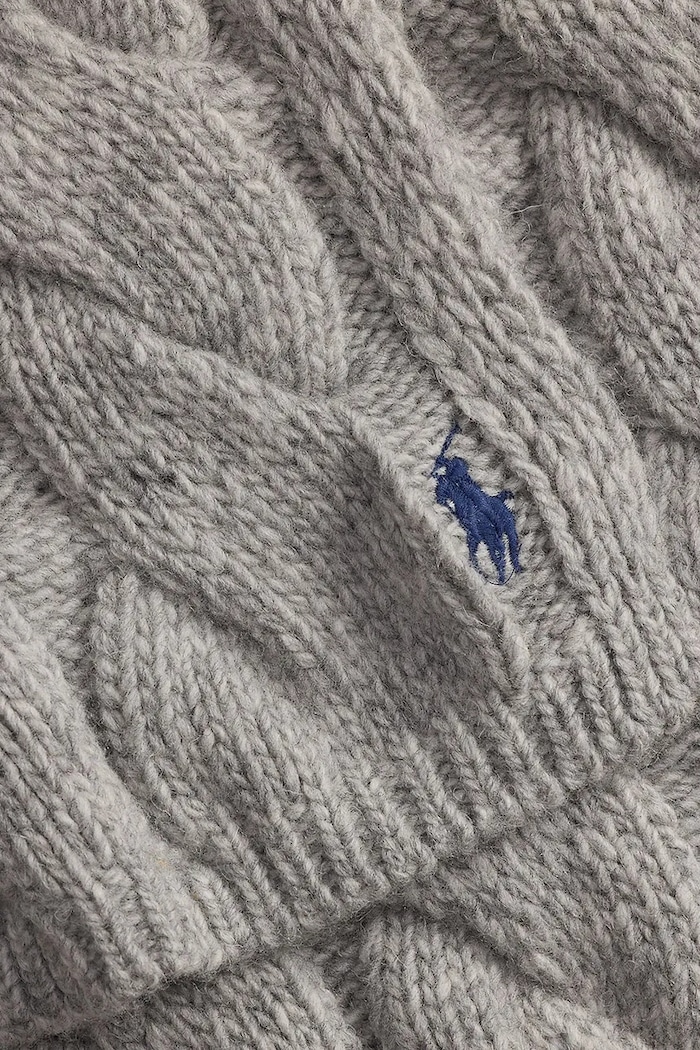 Akcesoria Polo Ralph Lauren szalik damski wełniany 455P18127 szary
