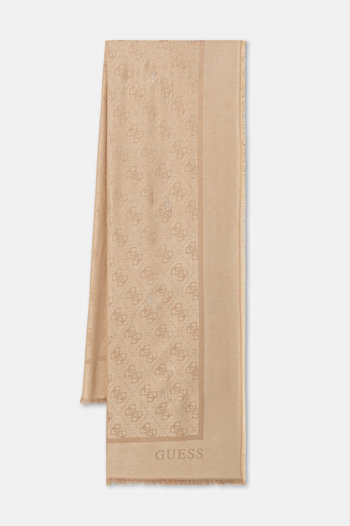 Guess шаль для женщин из вискозы бежевый AW5529.VIS03