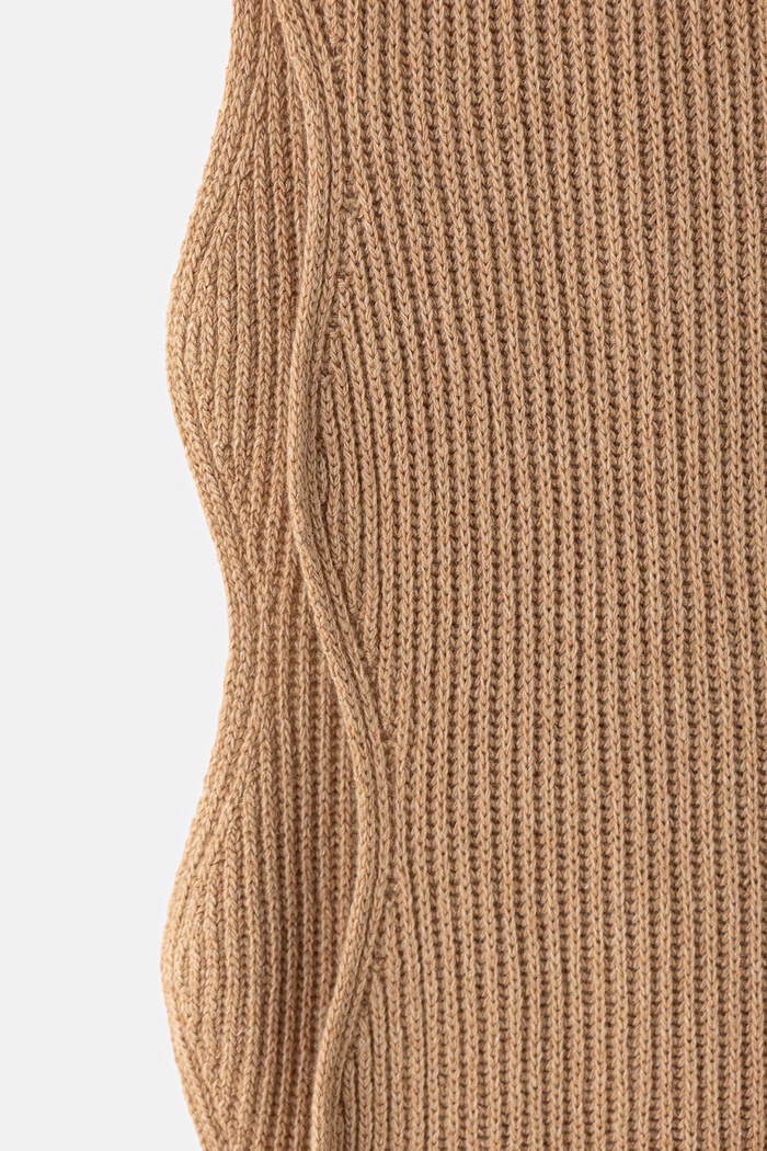 Akcesoria Moschino szalik damski z wełną M3471.30853 brązowy