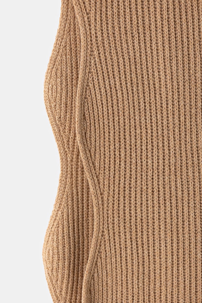 Akcesoria Moschino szalik damski z wełną M3471.30853 brązowy