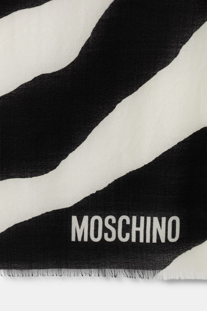 Moschino chusta damska wełniana M3443.3272 beżowy AW26