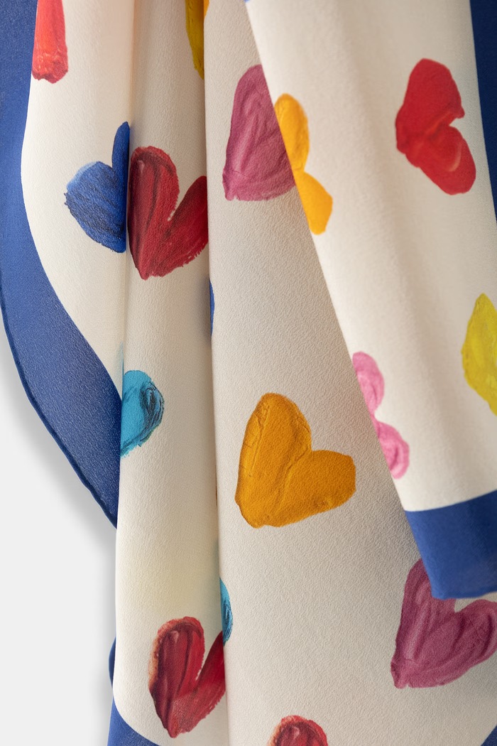Akcesoria Moschino apaszetka damska jedwabna M3421.3525 beżowy