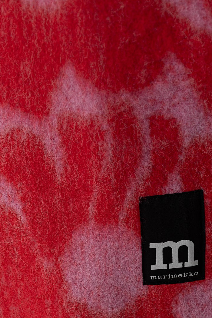 Marimekko Szalik damski z wełną 096206 różowy AW26