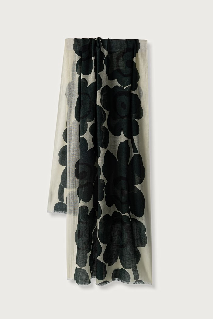 Marimekko Šal za žene od vune zelena 096210