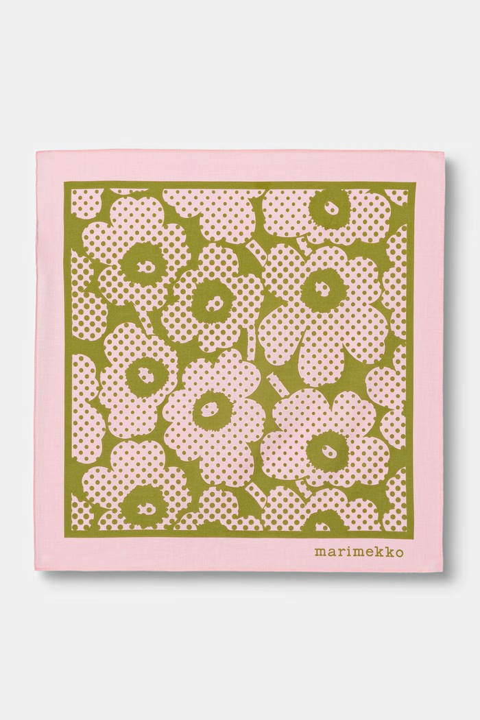 Marimekko šatka dámska bavlnená ružová 095840