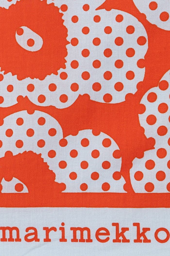 Marimekko svilena ruta ženska bombažna 095840 modra AW26