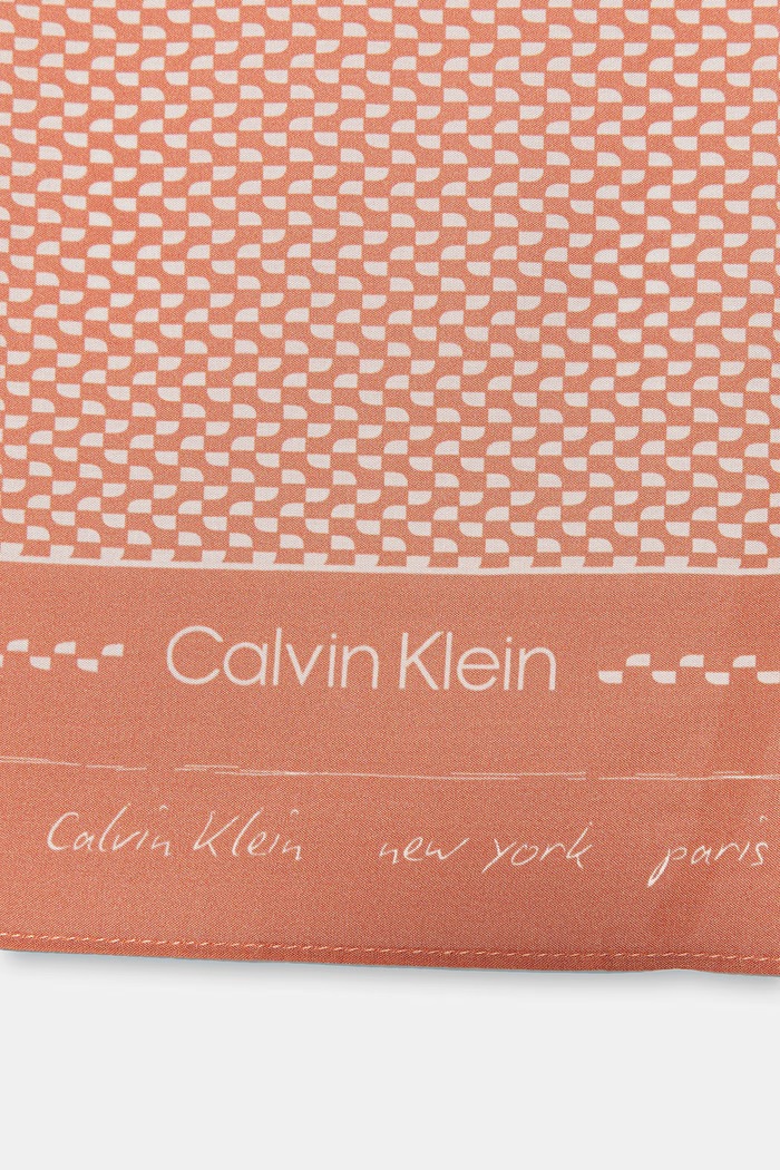 Doplnky Calvin Klein šatka dámska z modalu LV04F9029G oranžová