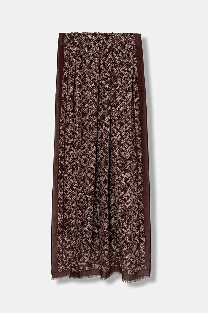 Tommy Hilfiger šál dámsky hnedá AW0AW18687
