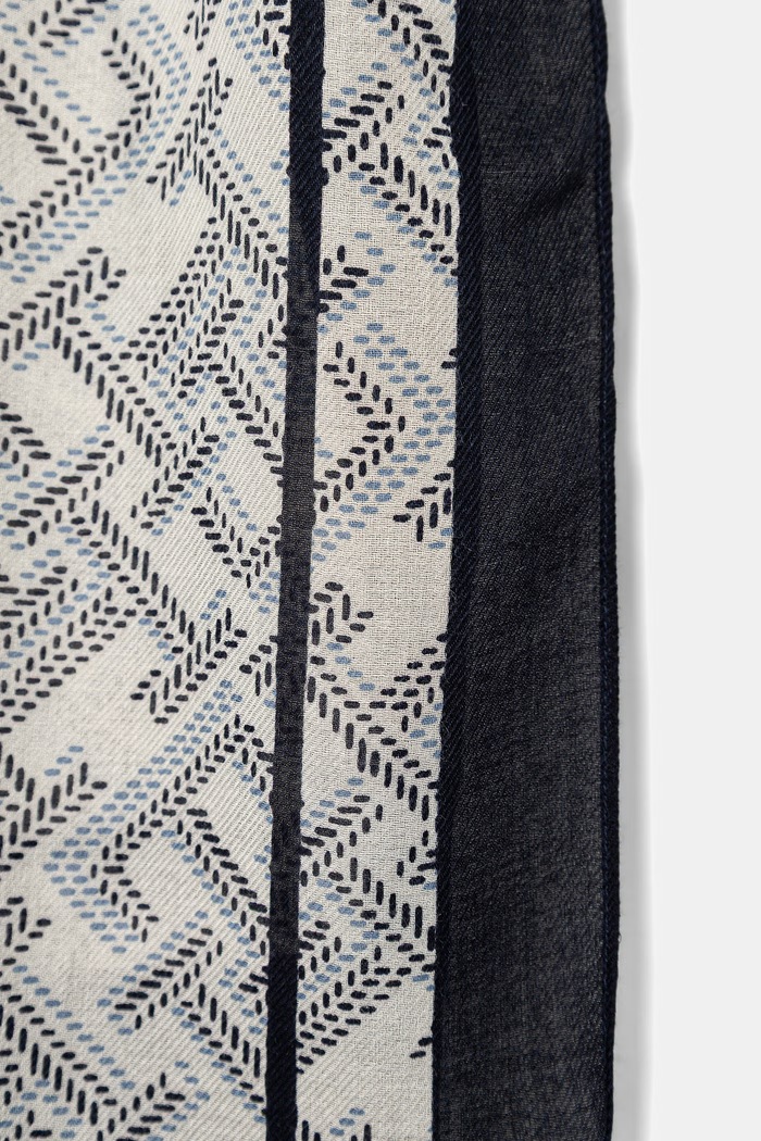 Doplnky Tommy Hilfiger šatka dámska hodvábna AW0AW18683 tmavomodrá