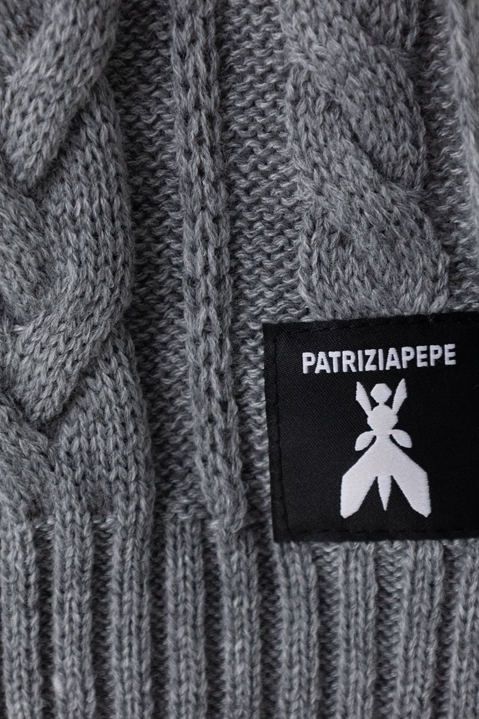 Deklice Patrizia Pepe Šal otroški K217 7F0030 siva