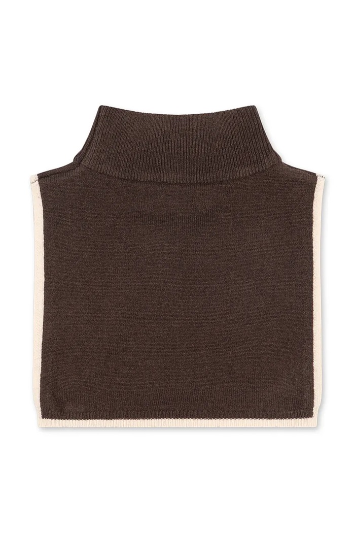 Konges Sløjd Cjevasti šal za djecu od vune COLLETTE NECKWARMER KS103461.9BY2 smeđa AW26