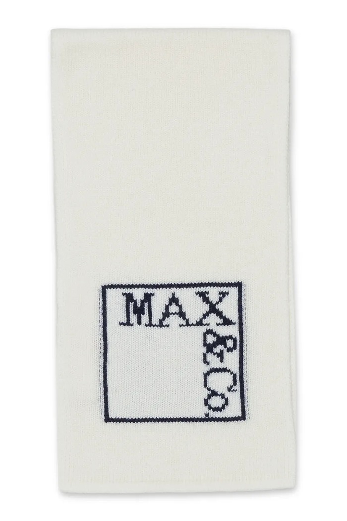 Max&Co. Κασκόλ παιδικό από πρόσμιξη μαλλιού MAXR7F SCARF λευκό MX0432.MX00H