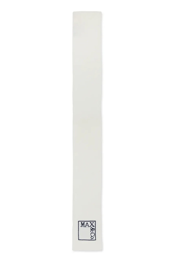 Max&Co. Κασκόλ παιδικό από πρόσμιξη μαλλιού MAXR7F SCARF MX0432.MX00H λευκό AW26