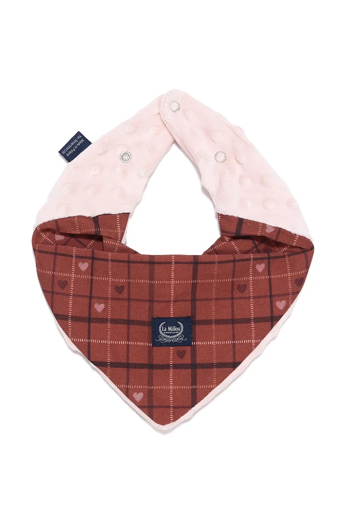 La Millou Vratna marama za djecu od pamuka MOO MEADOW PLAID narančasta 156620