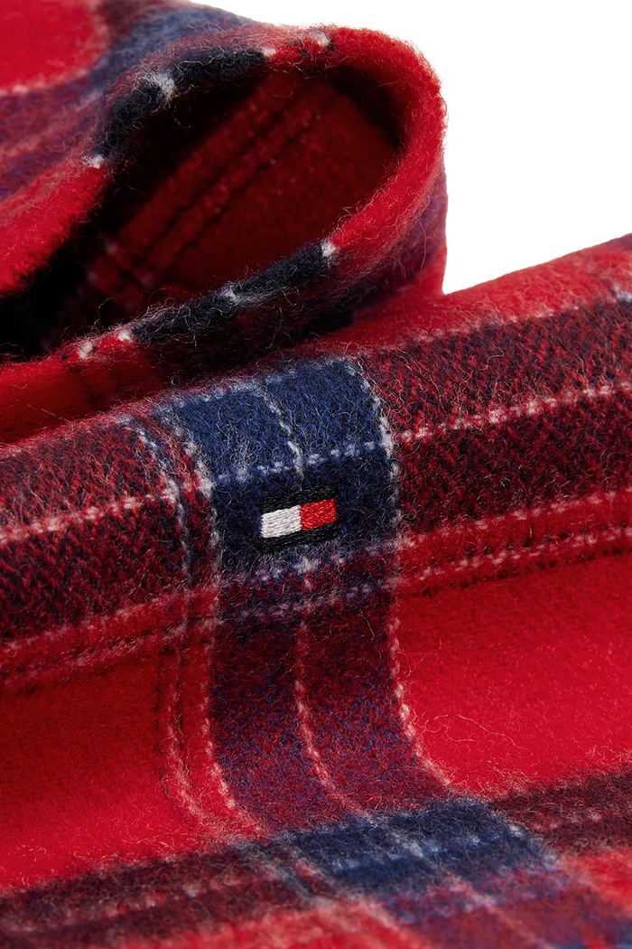 Szalik dziecięcy wełniany Tommy Hilfiger KA0KA00095.9BY2 czerwony