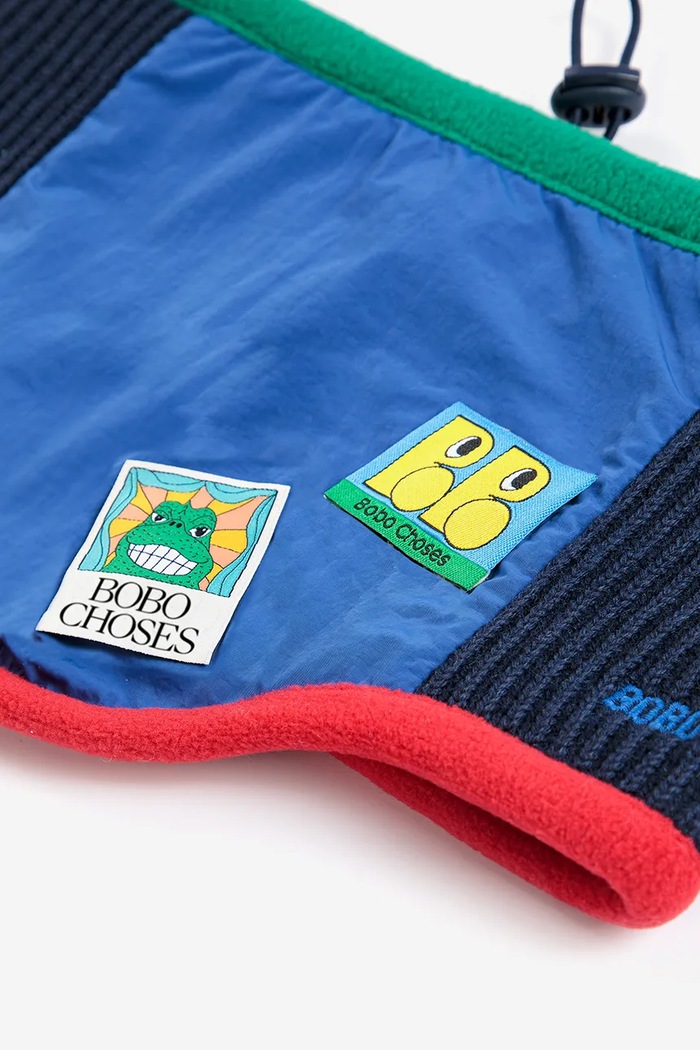 Bobo Choses Komin dziecięcy z dodatkiem wełny 226AI050 niebieski AW26