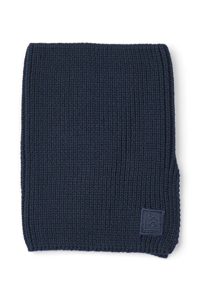 Liewood Λαιμός βρεφικός βαμβακερός Mathias Neckwarmer σκούρο μπλε LW20097.9BY2