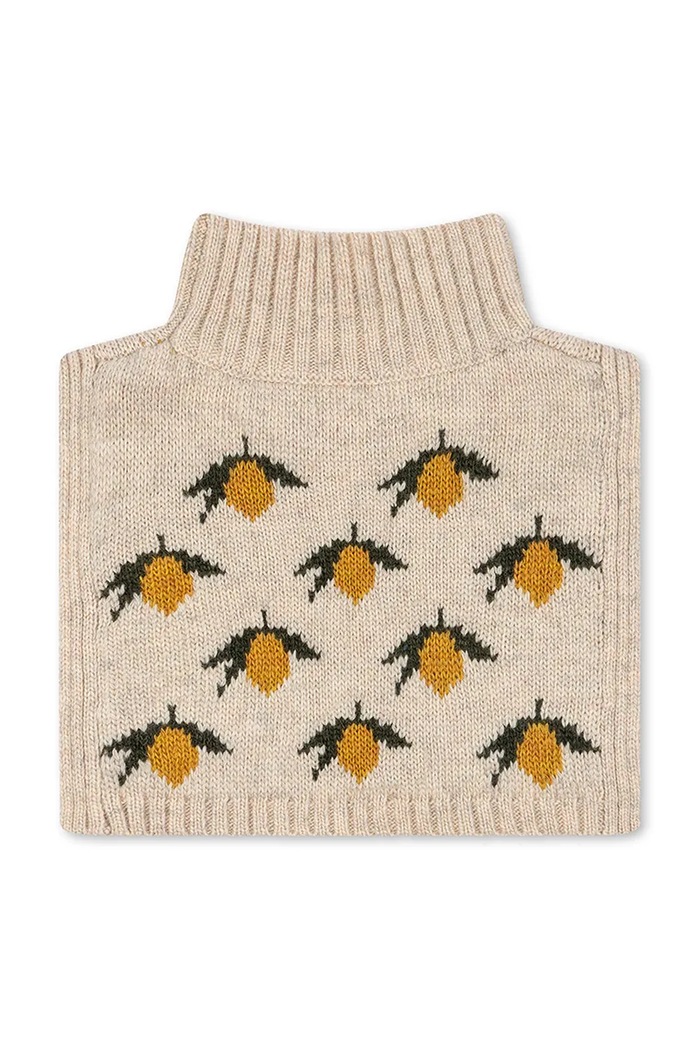Konges Sløjd Fular tubular pentru copii cu lână BELOU NECKWARMER KS105909.9BY2 bej AW26