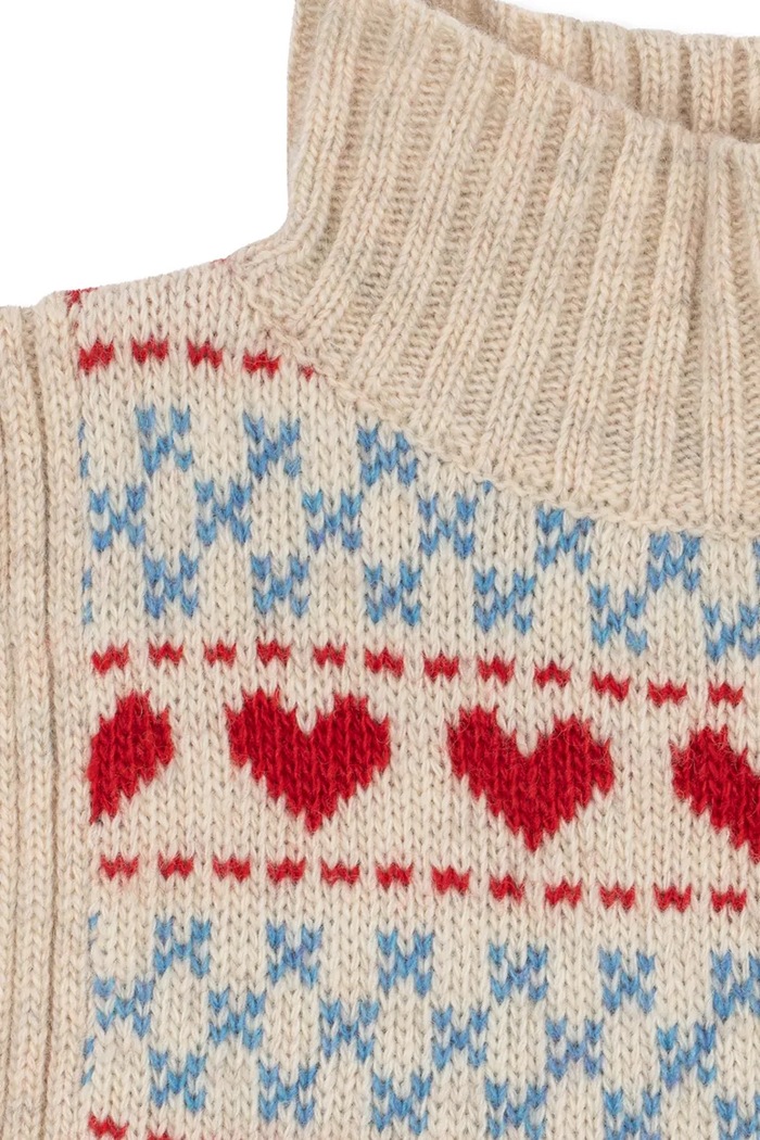 Băieți Konges Sløjd Fular tubular pentru copii cu lână BELOU NECKWARMER KS105909.9BY2 bej